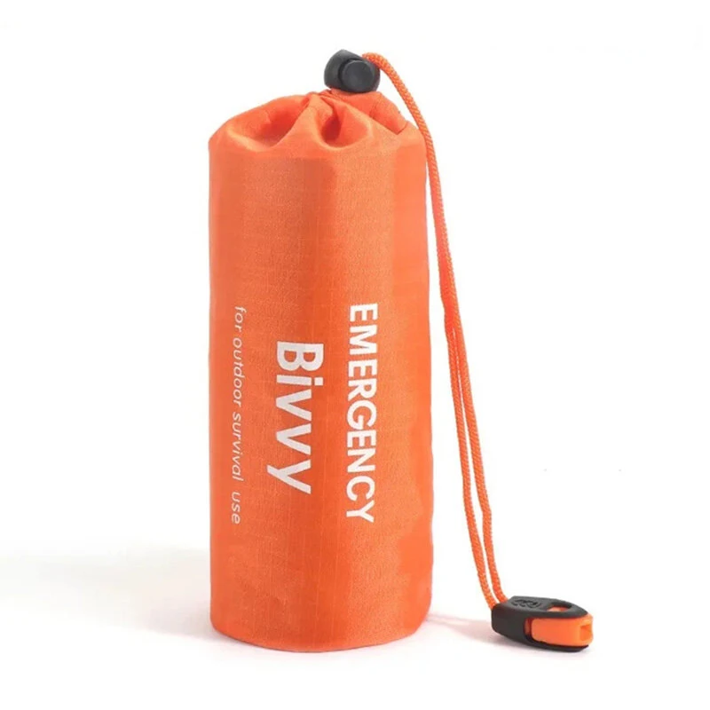 (image for) Portable Outdoor Disaster Relief Tent Camping Temporary Simple Sleeping Bag Warm First Aid Blanket Triangular Tent