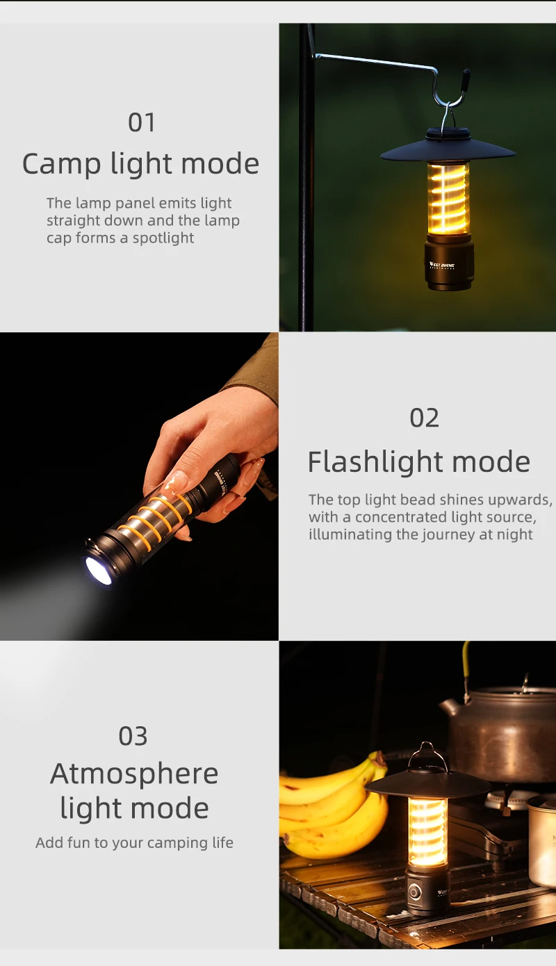 WEST-BIKING-Portable-Camping-Light-3-In-1-Multifunctional-Outdoor-LED-Flashlight-USB-Charging-Emerge-2009915